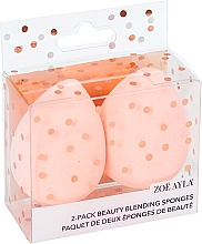 Парфумерія, косметика Спонж для макіяжу, 2 шт. - Zoe Ayla Cosmetics Peach Beauty Blending Sponges