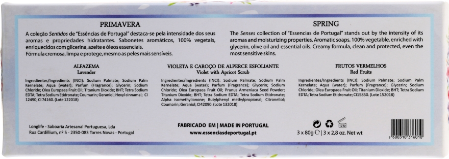 Набор - Essencias De Portugal Aromas Collection Spring Set (soap/3x80g) — фото N2
