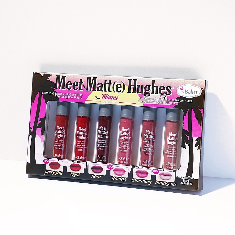 Набор - theBalm Meet Matt(e) Hughes Miami (lipstick/6x1.2ml) — фото N4