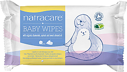 Парфумерія, косметика Дитячі вологі серветки - Natracare Organic Cotton Baby Wipes