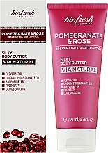Насыщенный крем-масло для тела - BioFresh Via Natural Pomegranate & Rose Silky Body Butter — фото N2