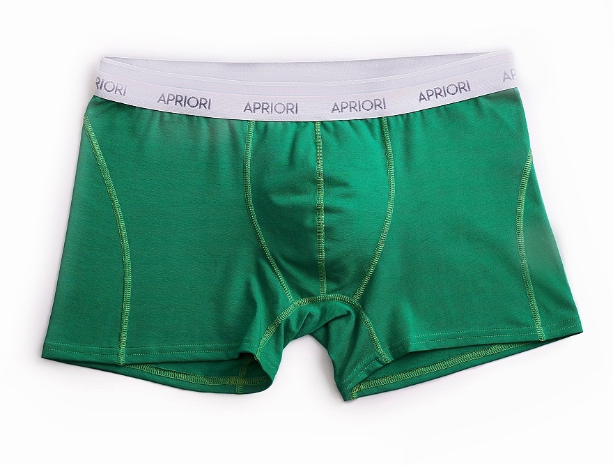 Трусы-транки мужские, зеленые - Apriori — фото N1