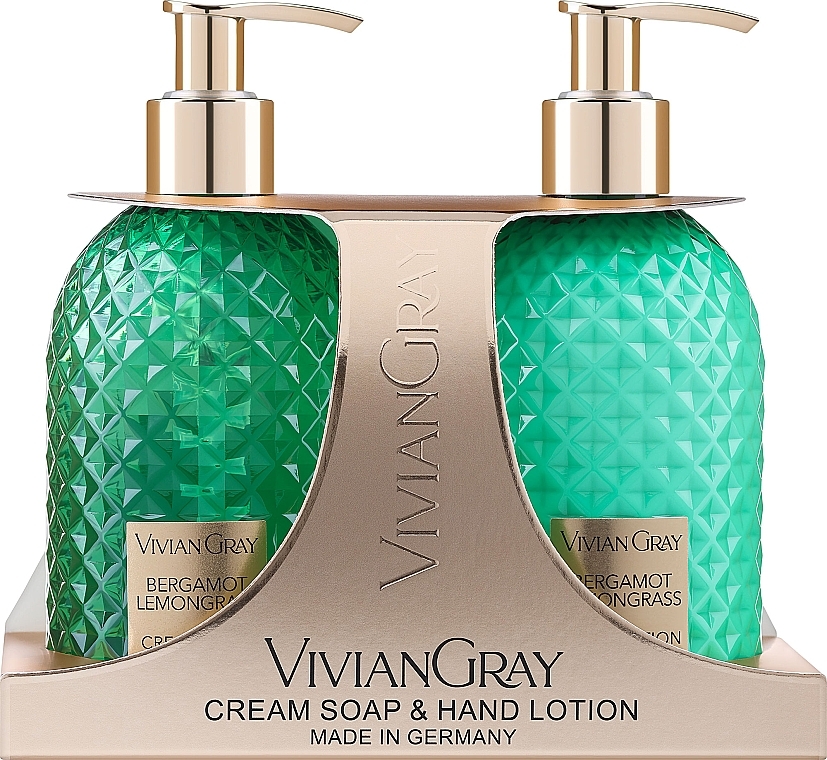 Набір - Vivian Gray Bergamot & Lemongras (h/soap/300ml + h/lot/300ml) — фото N1