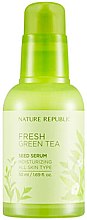 Парфумерія, косметика Освіжальна сироватка для обличчя - Nature Republic Fresh Green Tea Seed Serum