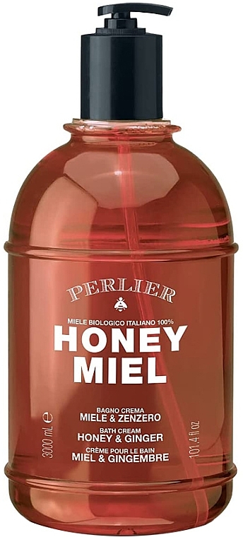 Гель-крем для душа "Мед и имбирь" - Perlier Honey Miel Bath Cream Honey & Ginger — фото N2