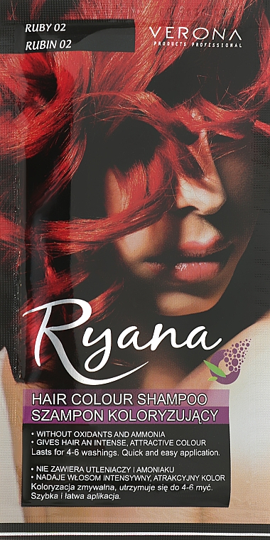 Окрашивающий шампунь - Ryana Hair Colour Shampoo — фото N1