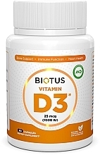 Парфумерія, косметика Вітамін Д3, 1000 МЕ - Biotus Vitamin D3