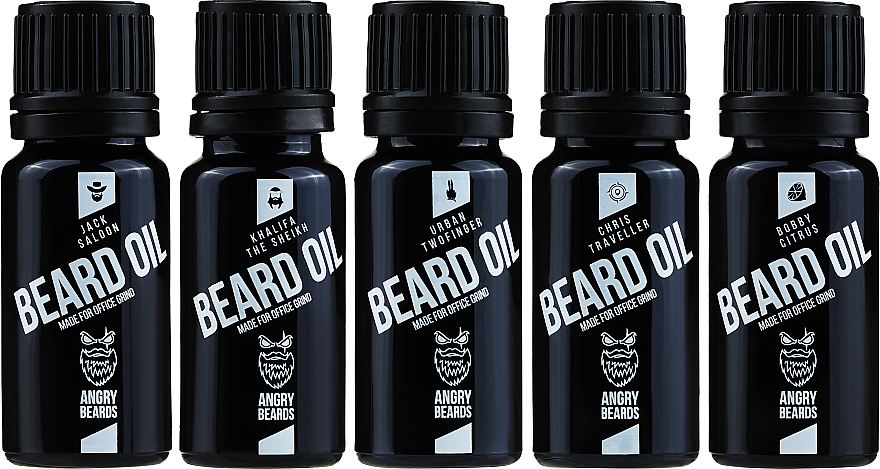 Набір - Angry Beards 5pack Beard Oil (beard/oil/5x10ml) — фото N2
