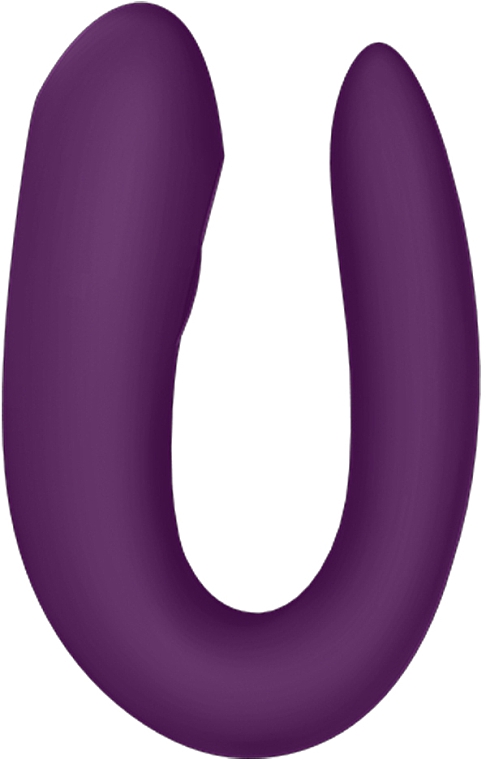Вібратор для пар, фіолетовий - Satisfyer Double Joy Partner Vibrator Violet — фото N3
