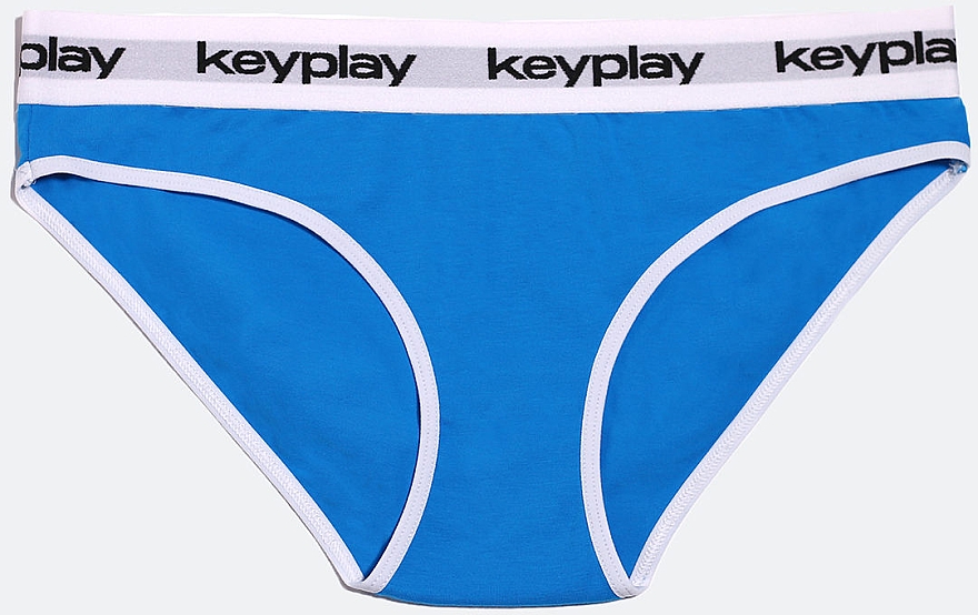 Комплект білизни для жінок "Base Sea", топ + трусики-бікіні, блакитний - Keyplay — фото N3