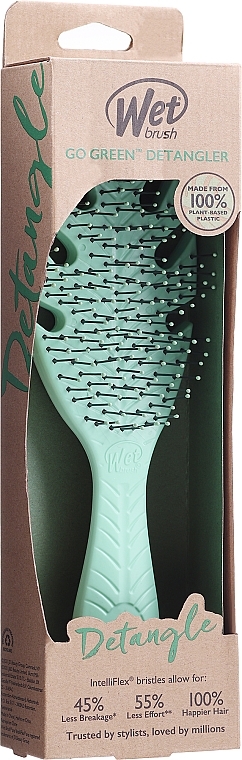 Расческа для волос - Wet Brush Go Green Biodegradeable Detangler Green — фото N2