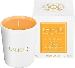 ПОДАРОК! Lalique Les Compositions Parfumees Sweet Amber - Парфюмированная свеча (тестер) — фото N1