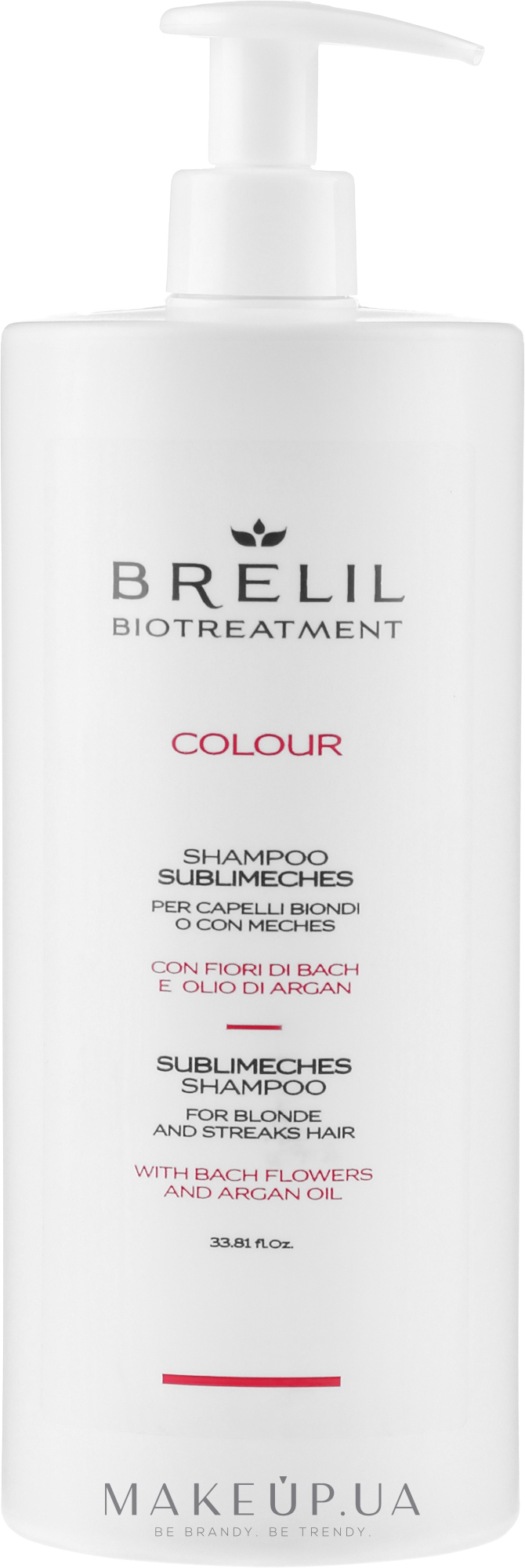 Шампунь от желтизны осветленных и седых волос - Brelil Bio Treatment Colour Shampoo — фото 1000ml