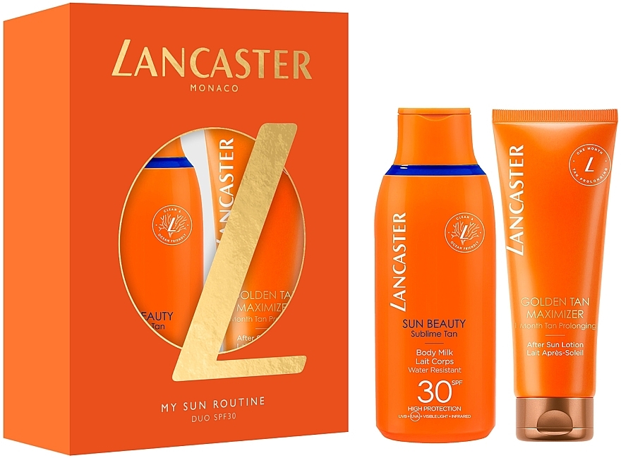 Набор - Lancaster Sun Beauty (b/milk/175ml + b/lot/125ml) — фото N1