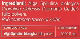Харчова добавка "Спіруліна", 500 мг - BiosLine Principium Bio Spirulina — фото N3