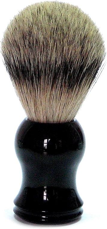 Помазок для гоління з ворсом борсука, пластик, чорний - Golddachs Finest Badger Plastic Black — фото N1