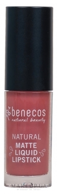 Жидкая матовая помада для губ - Benecos Natural Matte Liquid Lipstick — фото Rosewood Romance