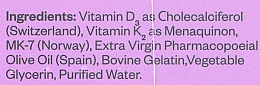 Витамин Д3 + K2 5000 IU, 60 капсул - Perla Helsa Vitamin D3 + K2 5000 IU 75 mcg Match Dietary Supplement — фото N6