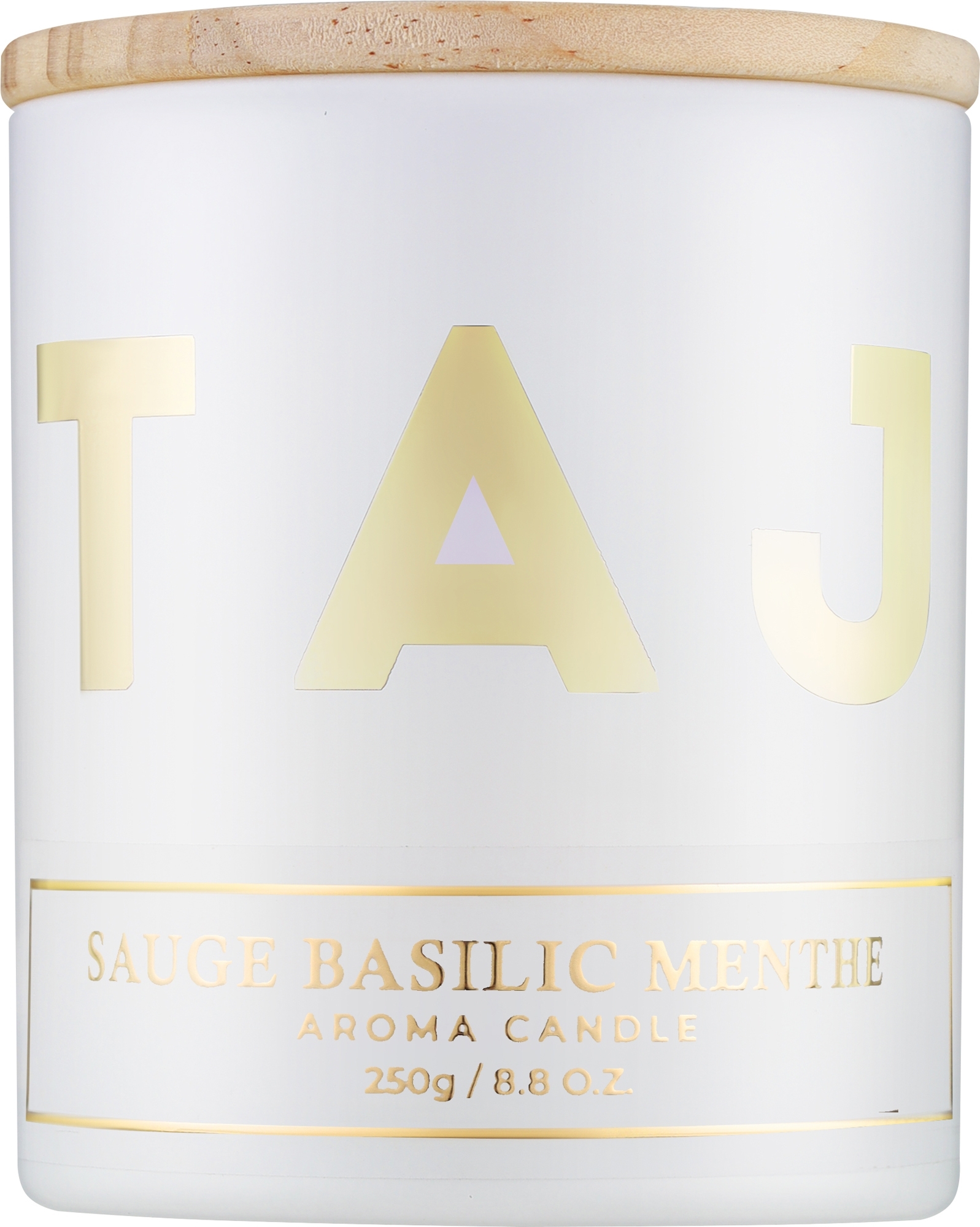 Ароматическая свеча "Sauge Basilic Menthe" - Taj Max Aroma Candle — фото 250g