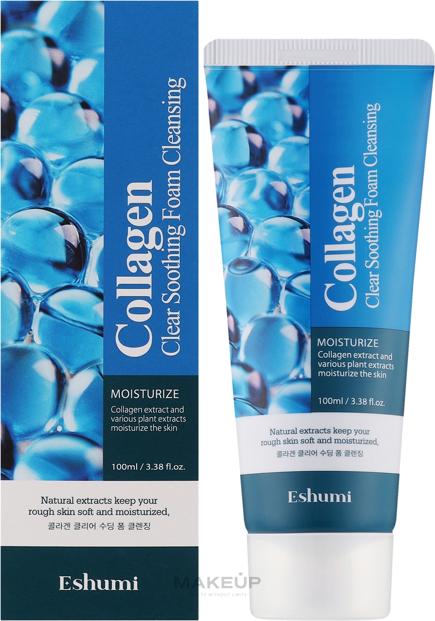 Пінка для вмивання обличчя з колагеном - Eshumi Collagen Clear Soothing Foam Cleansing — фото 100ml