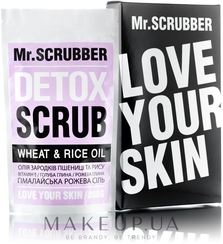 Рисовый скраб для тела детокс - Mr.Scrubber Detox Scrub Wheat & Rice Oil — фото 200g
