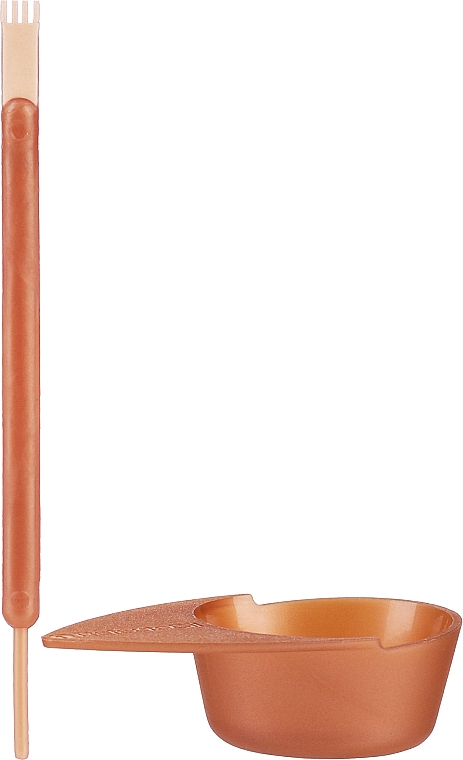 Набор аксессуаров для окрашивания бровей и ресниц - RefectoCil Application Set Mini Rose Gold (plastic bowl/1pc + stick applicator/1pc) — фото N1