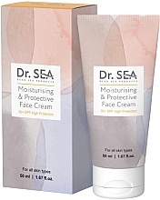 Увлажняющий крем для лица SPF30+ - Dr. Sea Moisturising & Protective Face Cream — фото N1