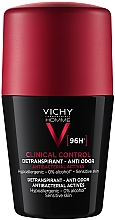 Шариковый антиперспирант для мужчин против чрезмерного потоотделения и запаха, 96 часов защиты - Vichy Homme Clinical Control Deperspirant 96h — фото N1