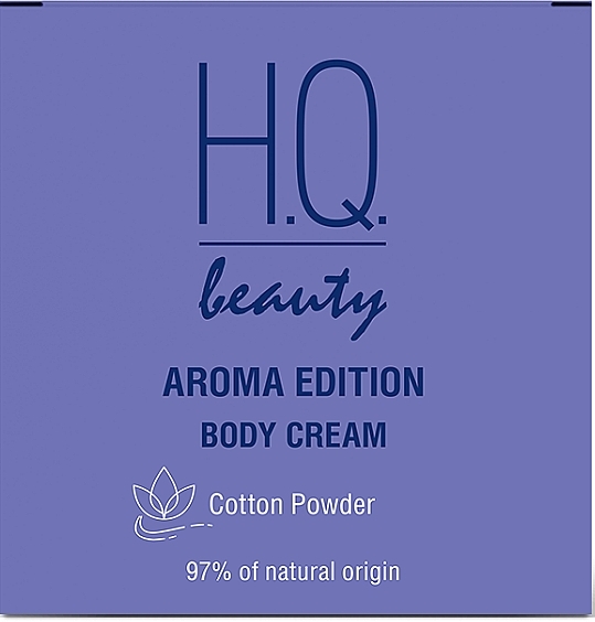 Крем для тіла "Бавовна та пудра" - H.Q.Beauty Aroma Edition  Body Cream — фото N1