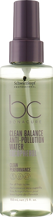 Спрей для волос - Schwarzkopf Professional Bonacure Clean Balance Anti-Pollution Water Tocopherol