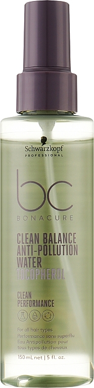 Спрей для волос - Schwarzkopf Professional Bonacure Clean Balance Anti-Pollution Water Tocopherol — фото N1