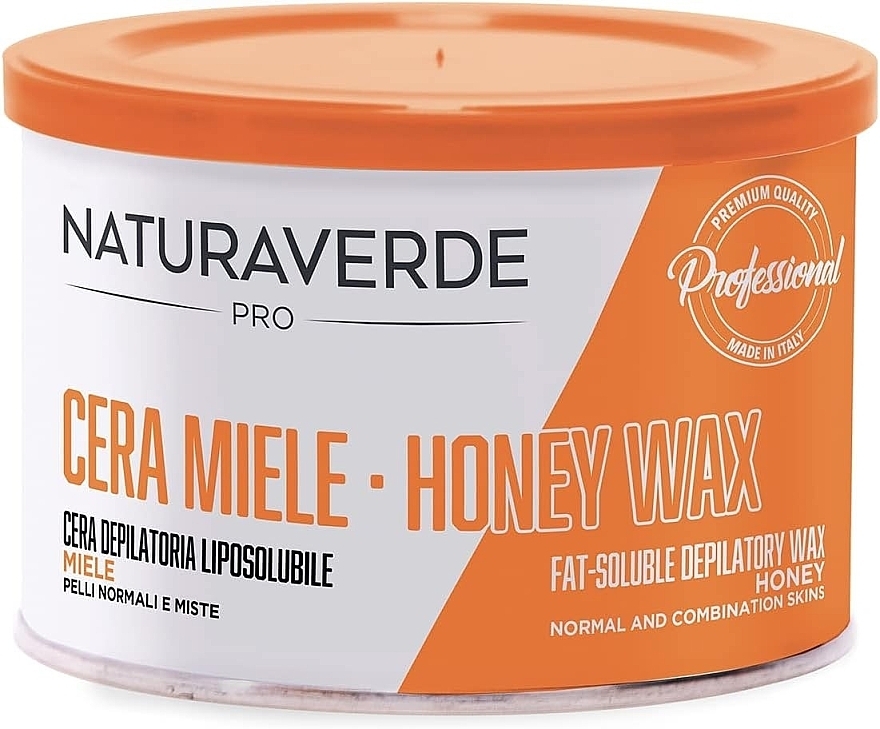 Теплий віск для депіляції в банці - Naturaverde Pro Honey Fat-Soluble Depilatory Wax — фото N1