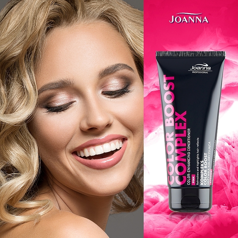 Кондиционер-маска для волос, розовый - Joanna Professional Color Boost Complex Pink Color-Enhancing Conditioner — фото N4