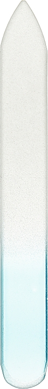 Пилочка для ногтей стеклянная с покрытием, 90х11х3 мм, голубая - Baihe Hair — фото N1