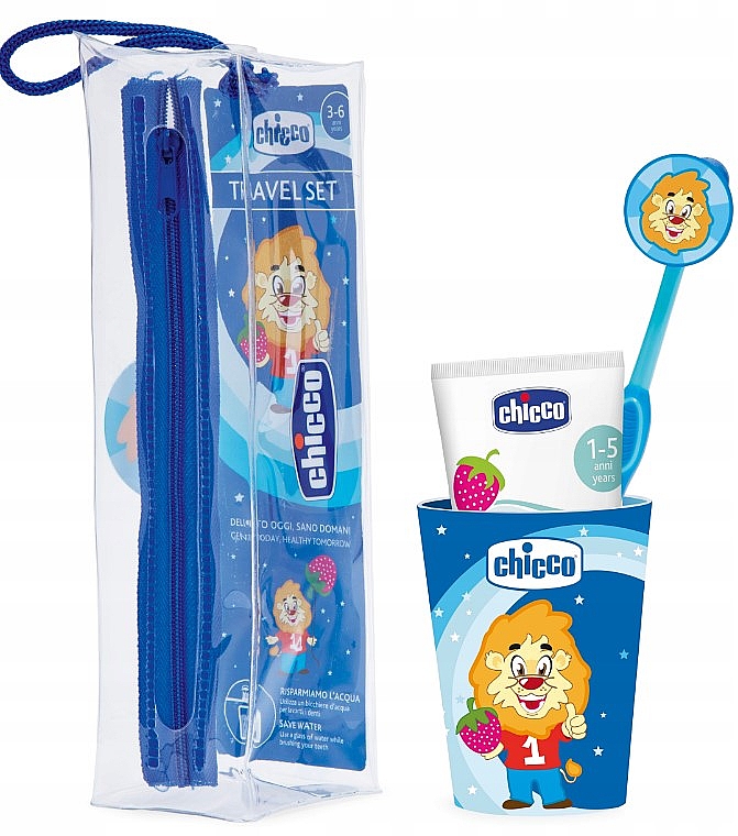 Набор для ухода за полостью рта, синий - Chicco Blue Oral Hygiene Set — фото N1
