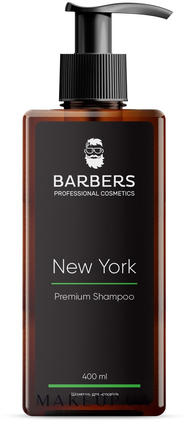 Тонізувальний шампунь для чоловіків - Barbers New York Premium Shampoo — фото 400ml