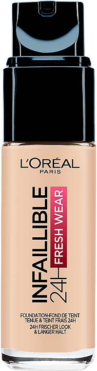 Стійкий тональний крем з натуральним сяйним фінишем - L'Oreal Paris Infaillible 24H Fresh Wear Foundation — фото N2