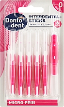 Парфумерія, косметика Щітки для міжзубних проміжків, 0.4 мм, рожеві - Dontodent Interdental-Sticks