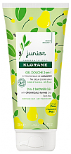 Гель для душу - Klorane Junior 2in1 Shower Gel Pear Body and Hair — фото N1