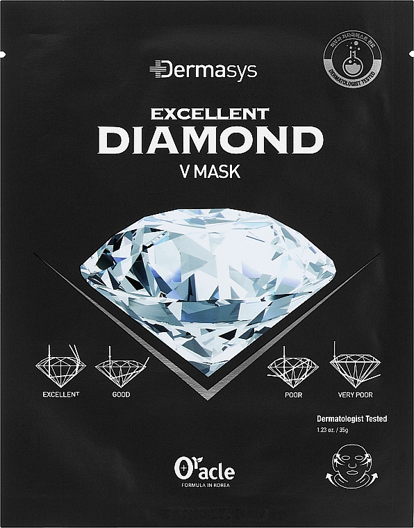 Лифтинг-маска для коррекции овала лица с алмазной пудрой - Dr. Oracle Dermasys Diamond V Mask — фото N1