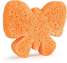 Детская пенная многоразовая губка для душа "Бабочка" - Spongelle Animals Sponge Butterfly Body Wash Infused Buffer — фото N3