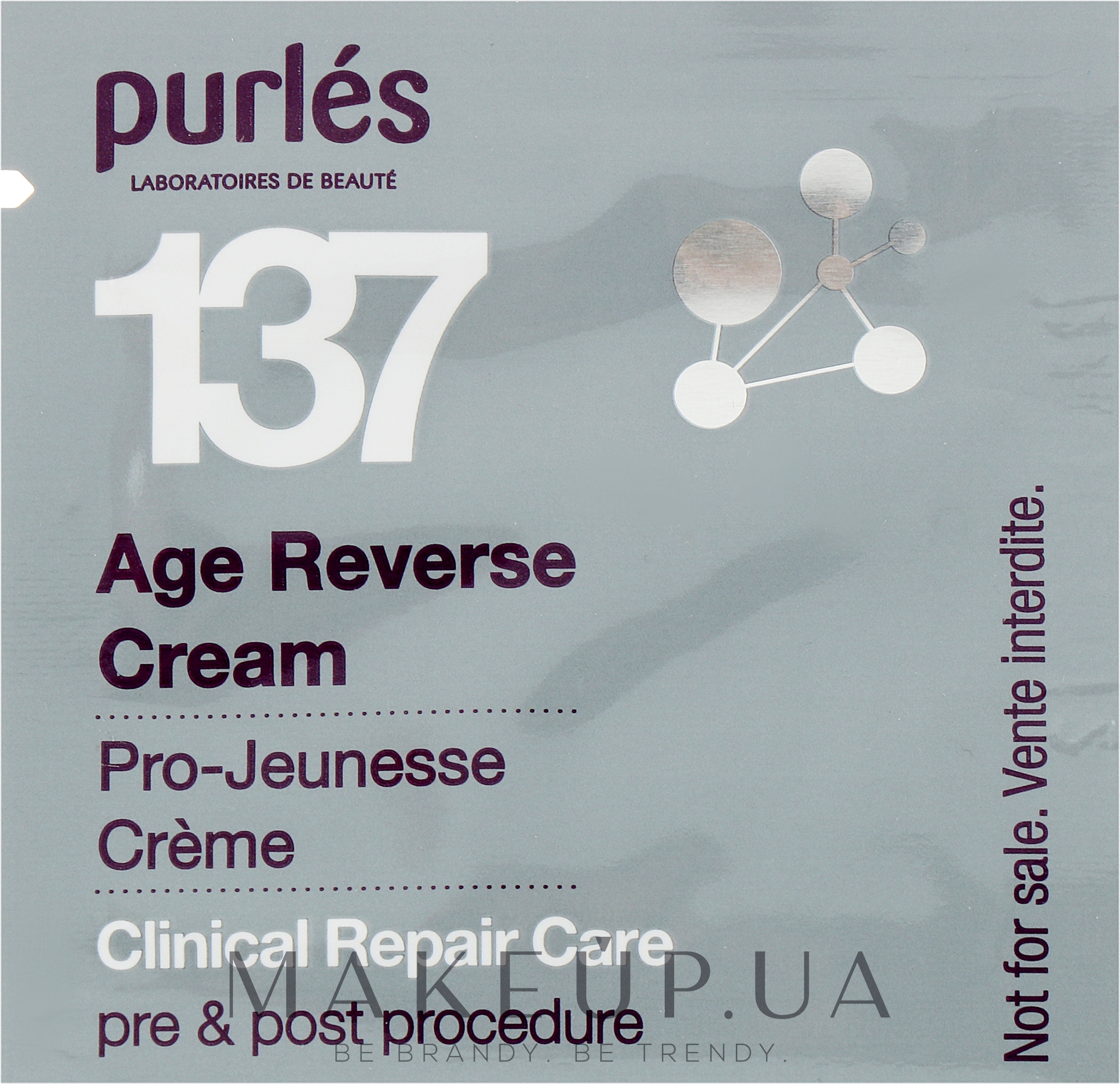 Омолаживающий крем для лица - Purles Clinical Repair Care 137 Age Reverse Cream (пробник) — фото 1ml
