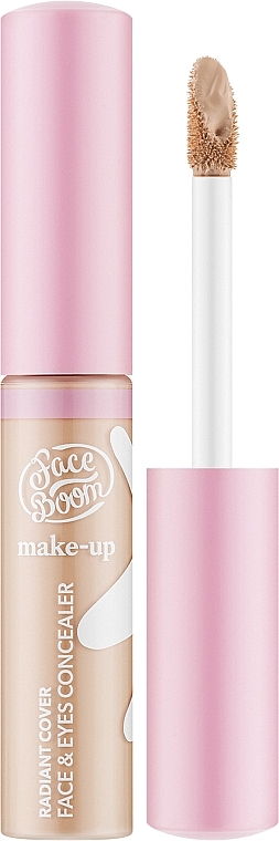 Освітлювальний консилер для обличчя та очей - Bielenda Face Boom Make-Up Face & Eyes Concealer — фото N1