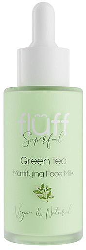 Увлажняюще-матирующее молочко для лица с зеленым чаем - Fluff Green Tea Mattifying Face Milk