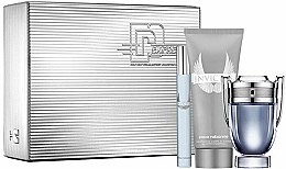 Духи, Парфюмерия, косметика Paco Rabanne Invictus - Набор (edt/50ml + edt/10ml + sh/gel/100ml)