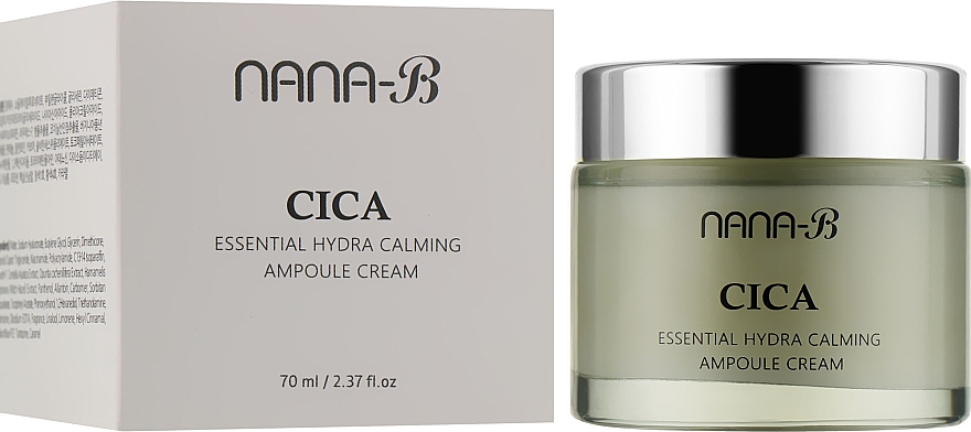 Заспокійливий ампульний крем для обличчя з центелою - Nana-B Cica Calming Ampoule Cream — фото N2