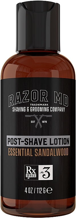 Лосьйон після гоління з екстрактом сандалового дерева - Razor MD Post Shave Lotion Essential Sandalwood — фото N1