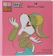 Палетка теней для век, 4 цвета - I Heart Revolution Looney Tunes Bunny Shadow Palette — фото N2