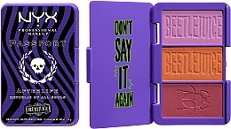 Палетка рум'ян - NYX Professional Makeup Beetlejuice Passport Afterlife Republic Of All Souls Cheek Palette — фото N2