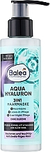 Профессиональная маска для сухих и обезвоженных волос 3в1 - Balea Professional Aqua Hyaluron Haarmaske — фото N1